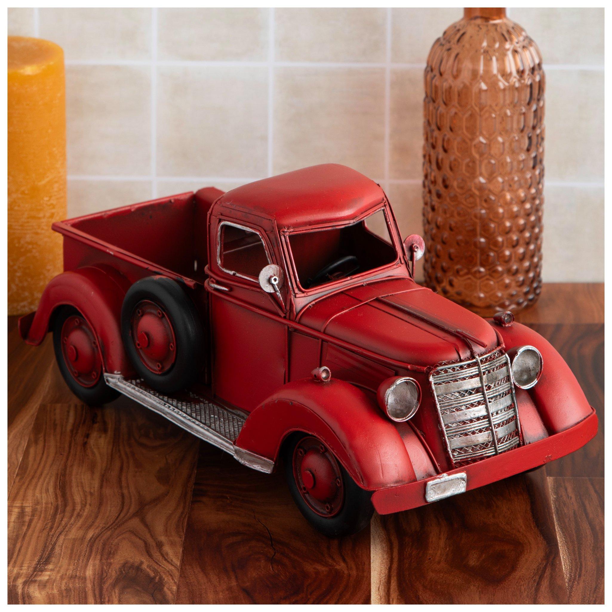 Red metal vintage truck online