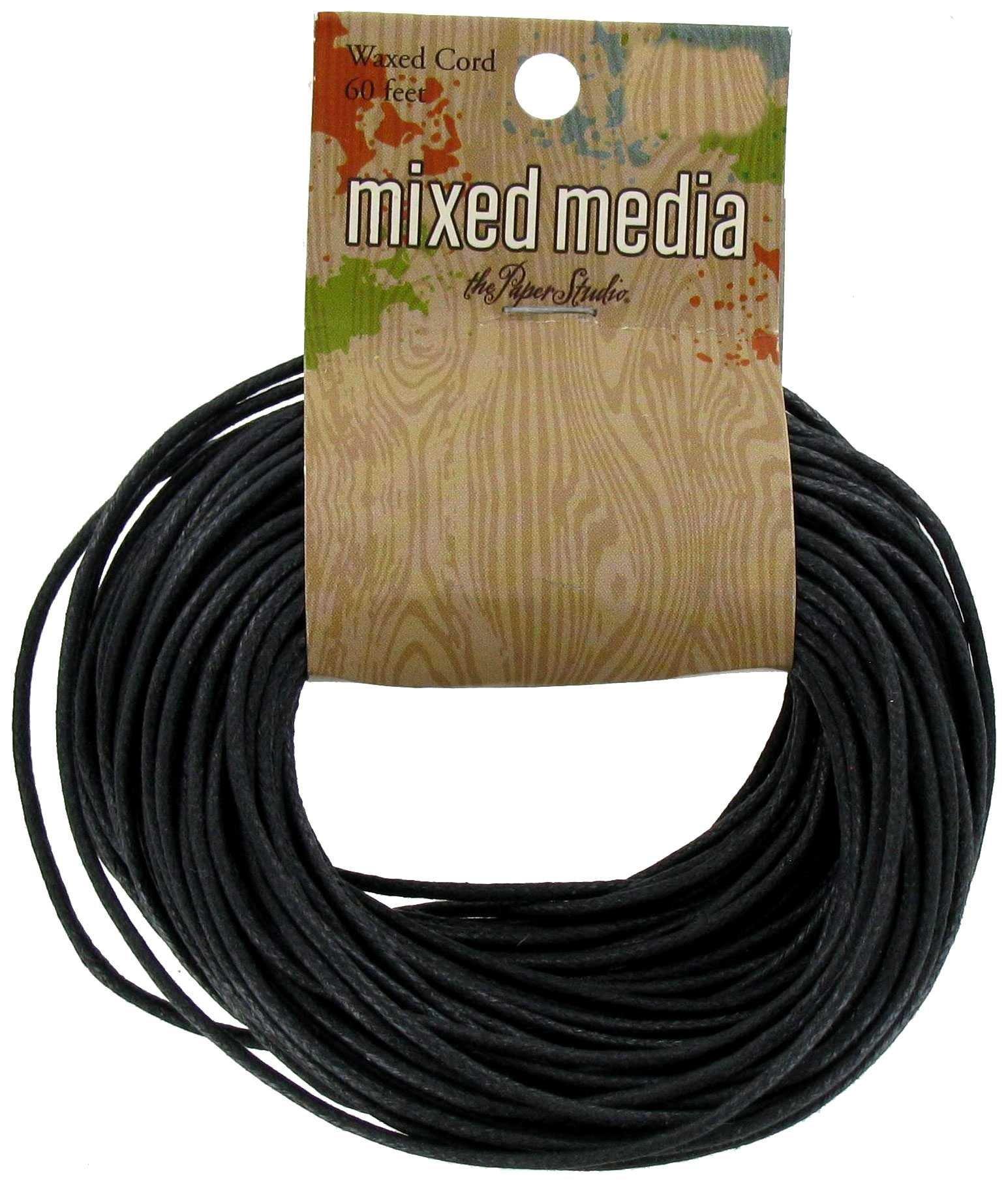 Black Twisted Waxed Cord