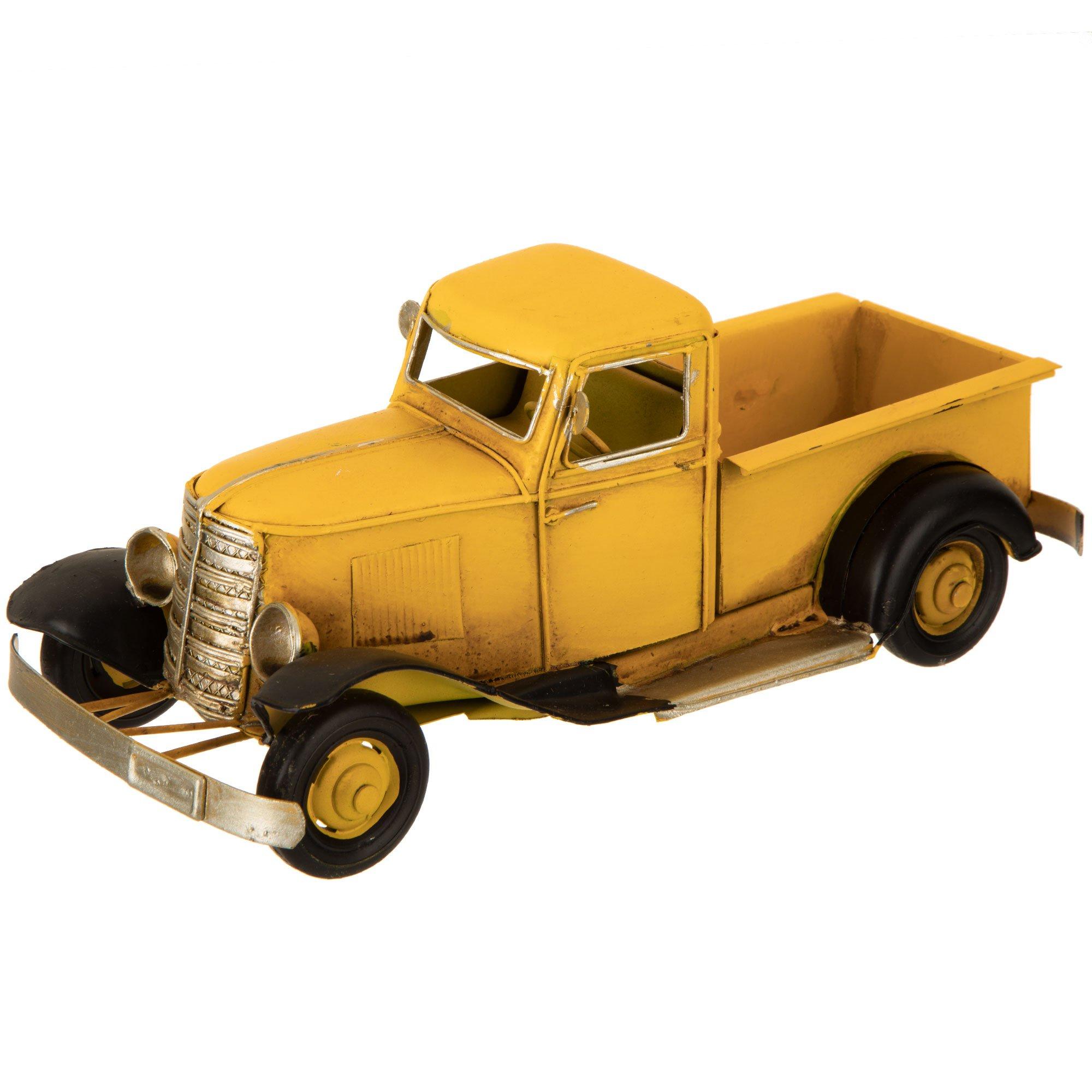 IPISSOI Diamond Painting Vintage Yellow Trucks Old
