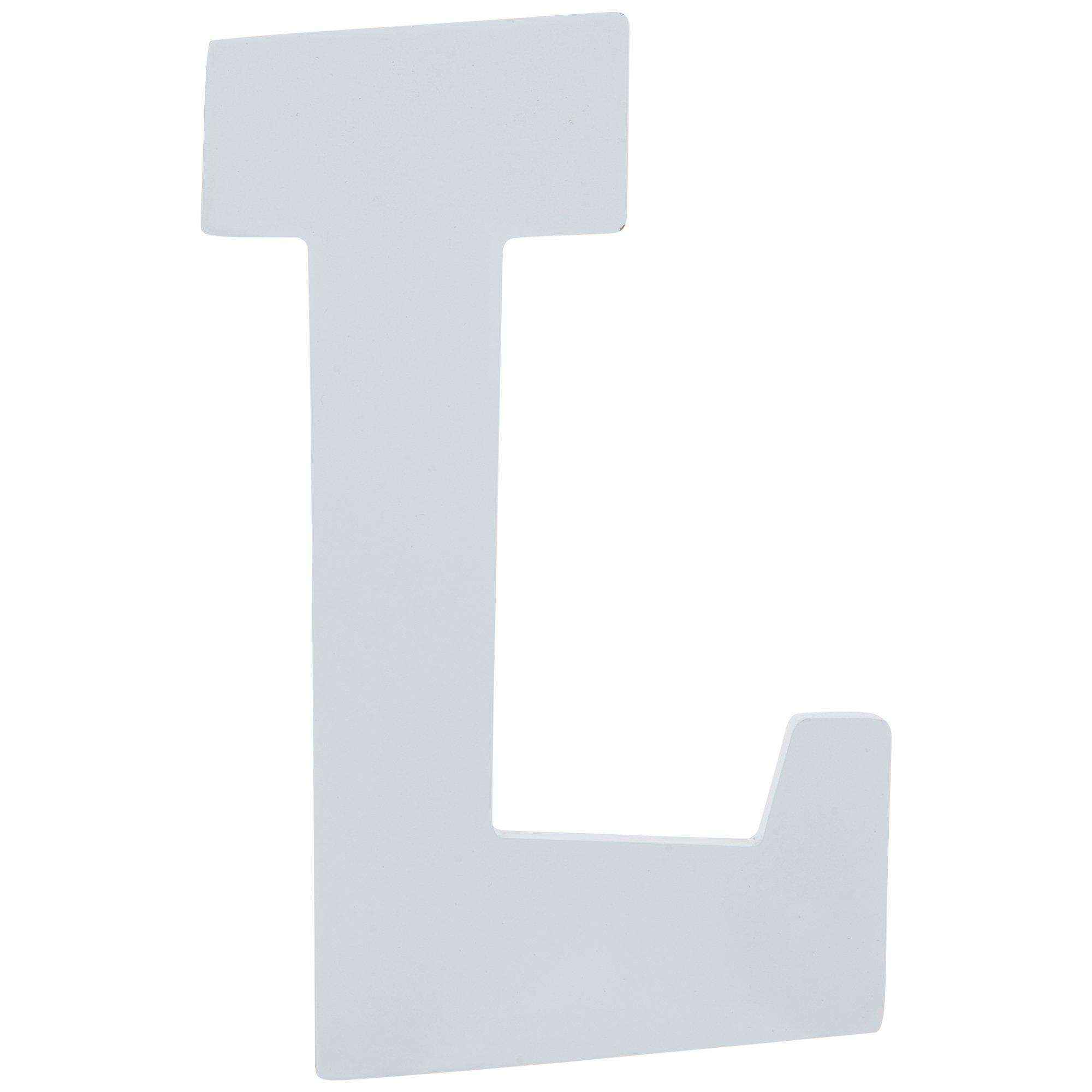 White Letter Wood Wall Decor