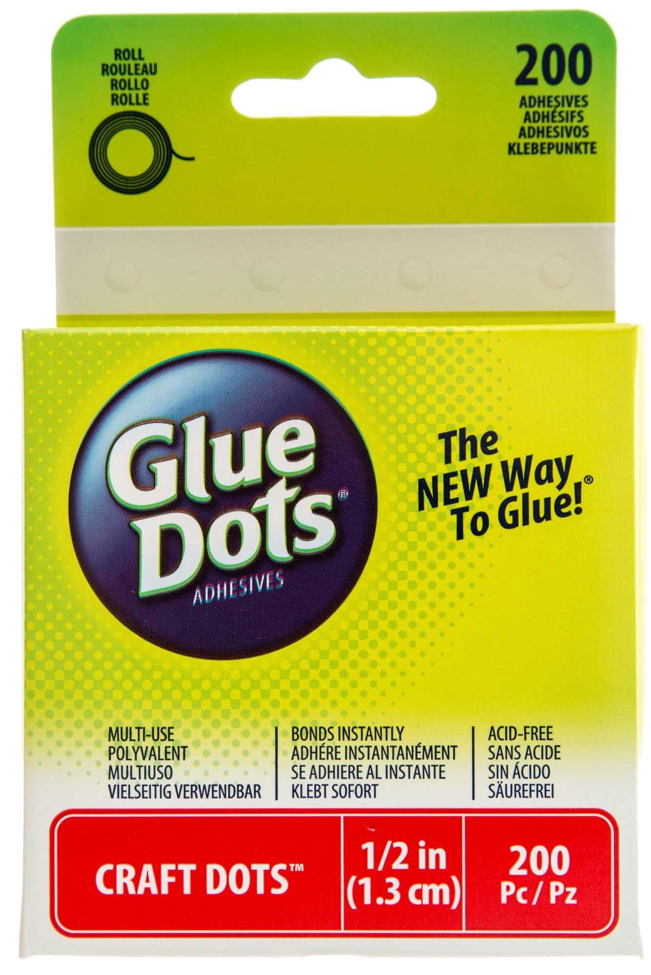 Glue Dots Dot N' Go Adhesive Dispenser, 3/8 Inch - 200 adhesives