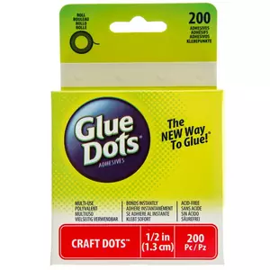 Glue Dots Double-Sided Removable Poster Dots, 1/2'', Clear, Pack of 60  (OF333