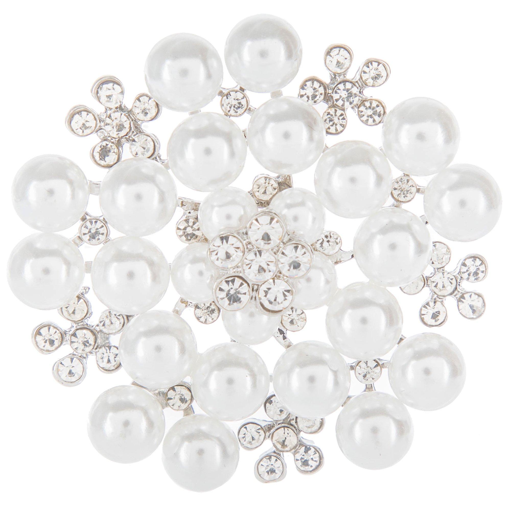 Rhinestone & Pearl Boutonniere Pins, Hobby Lobby