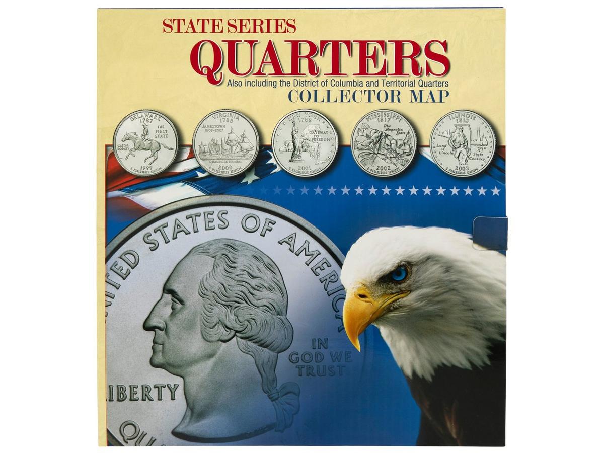 State Series Quarters Collector Map - 1999 - 2009 | Hobby Lobby