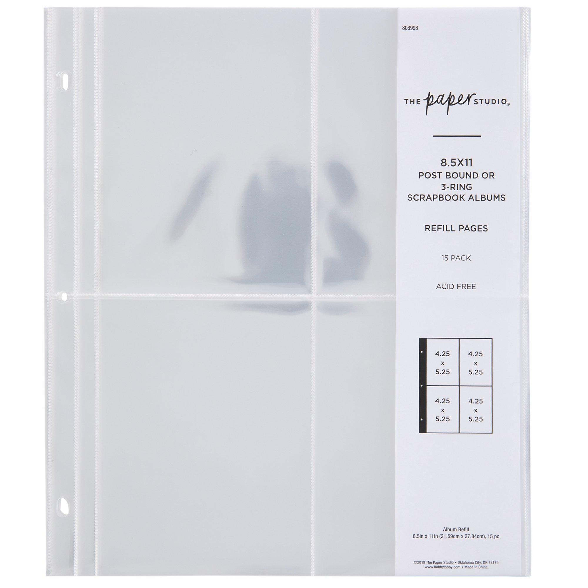 Album Refill Pages 8 1/2" x 11" Hobby Lobby 808998