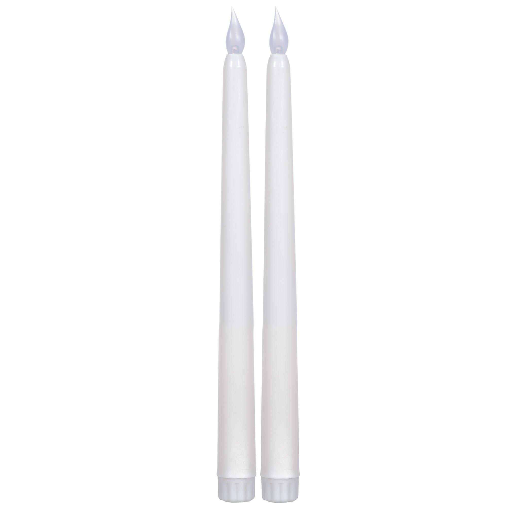 Ivory Taper Flickering LED Flickering Candles 10" Hobby Lobby 809814
