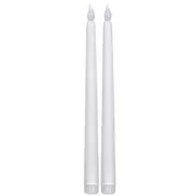 Ivory Taper Flickering LED Flickering Candles - 10"