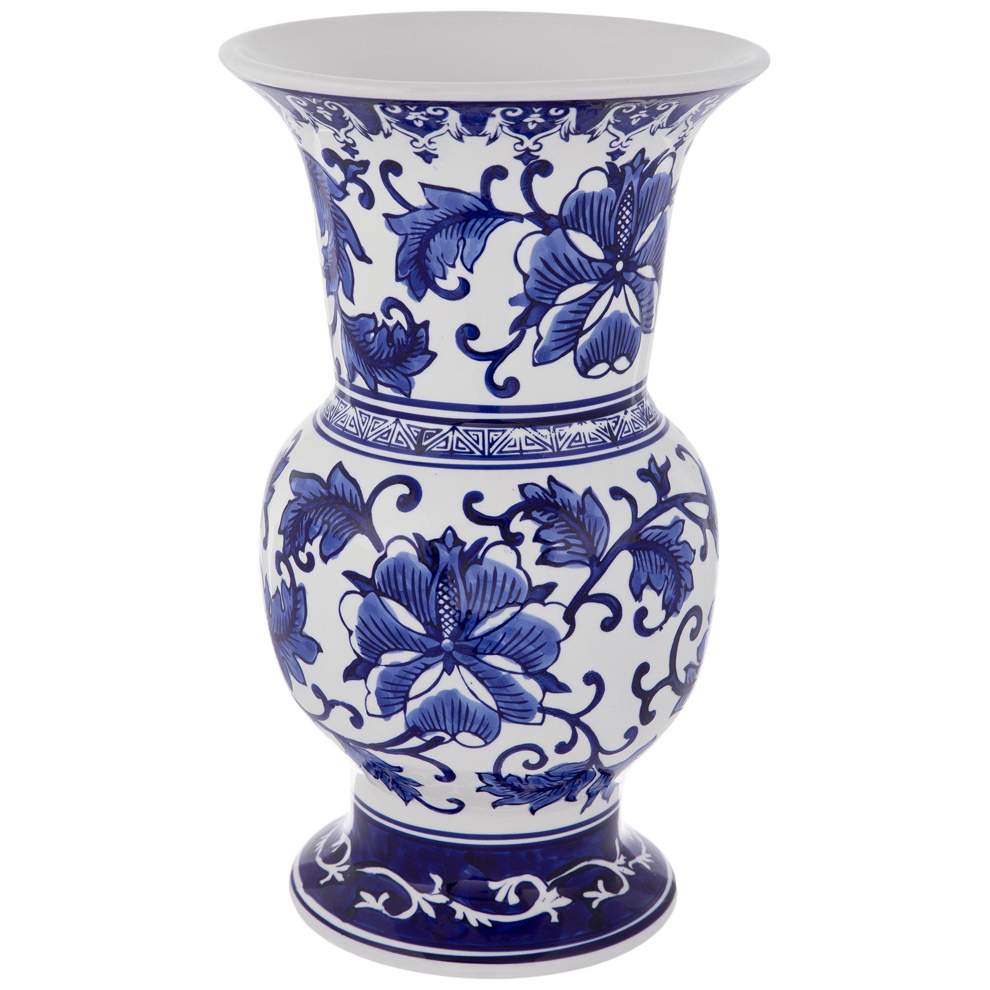 Blue & White Floral Vase Hobby Lobby 810945