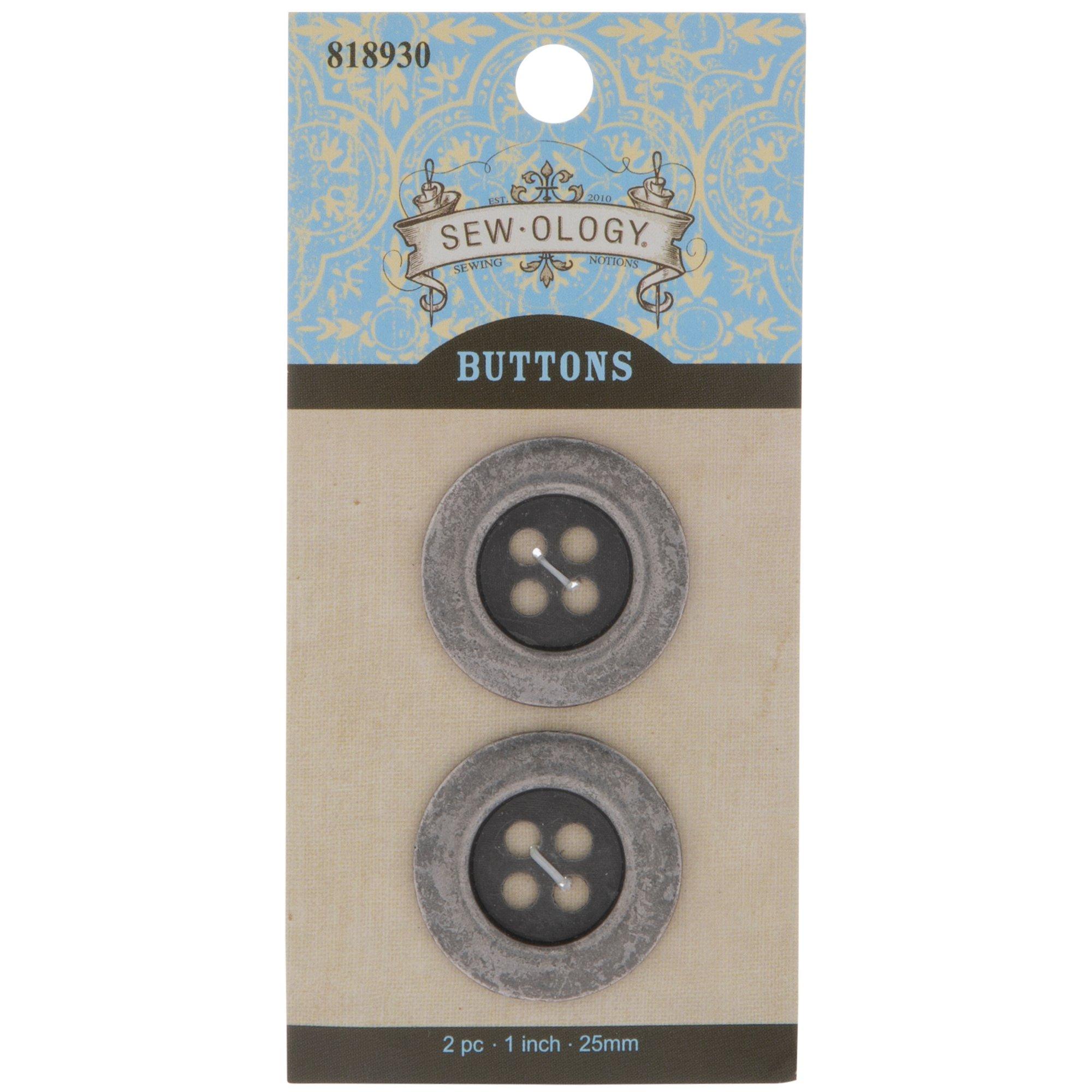 Round Metal Buttons, Hobby Lobby