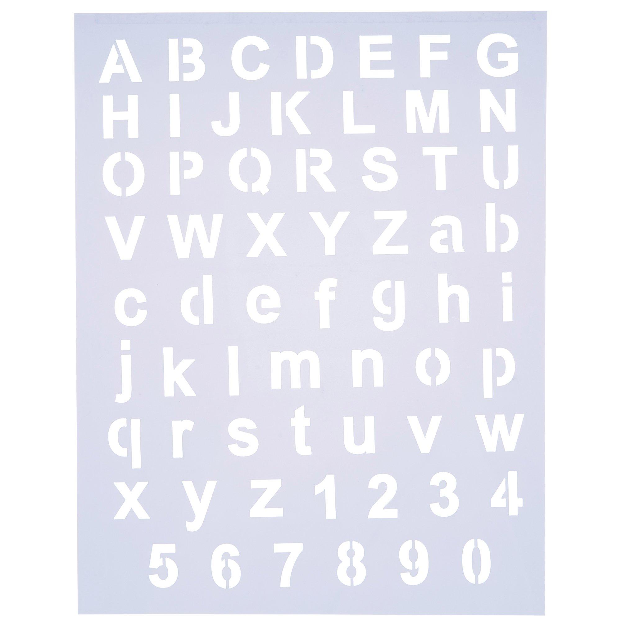 Basic Block Alphabet Stencil Hobby Lobby 825547