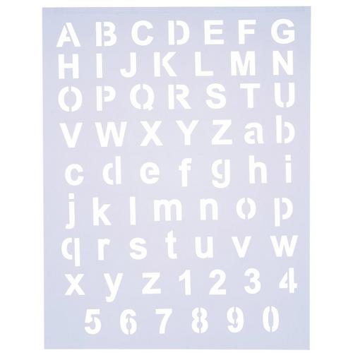 Basic Block Alphabet Stencil