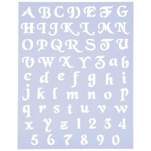 Script Alphabet Stencils
