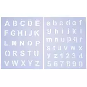 Laminated Oilboard Letter & Number Stencils, Hobby Lobby