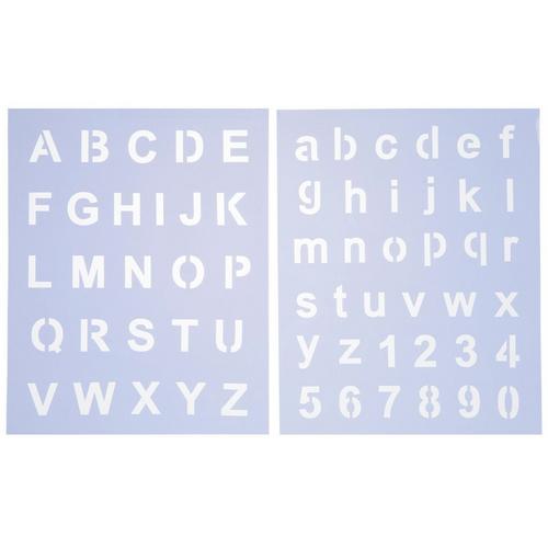 Basic Block Alphabet Stencils