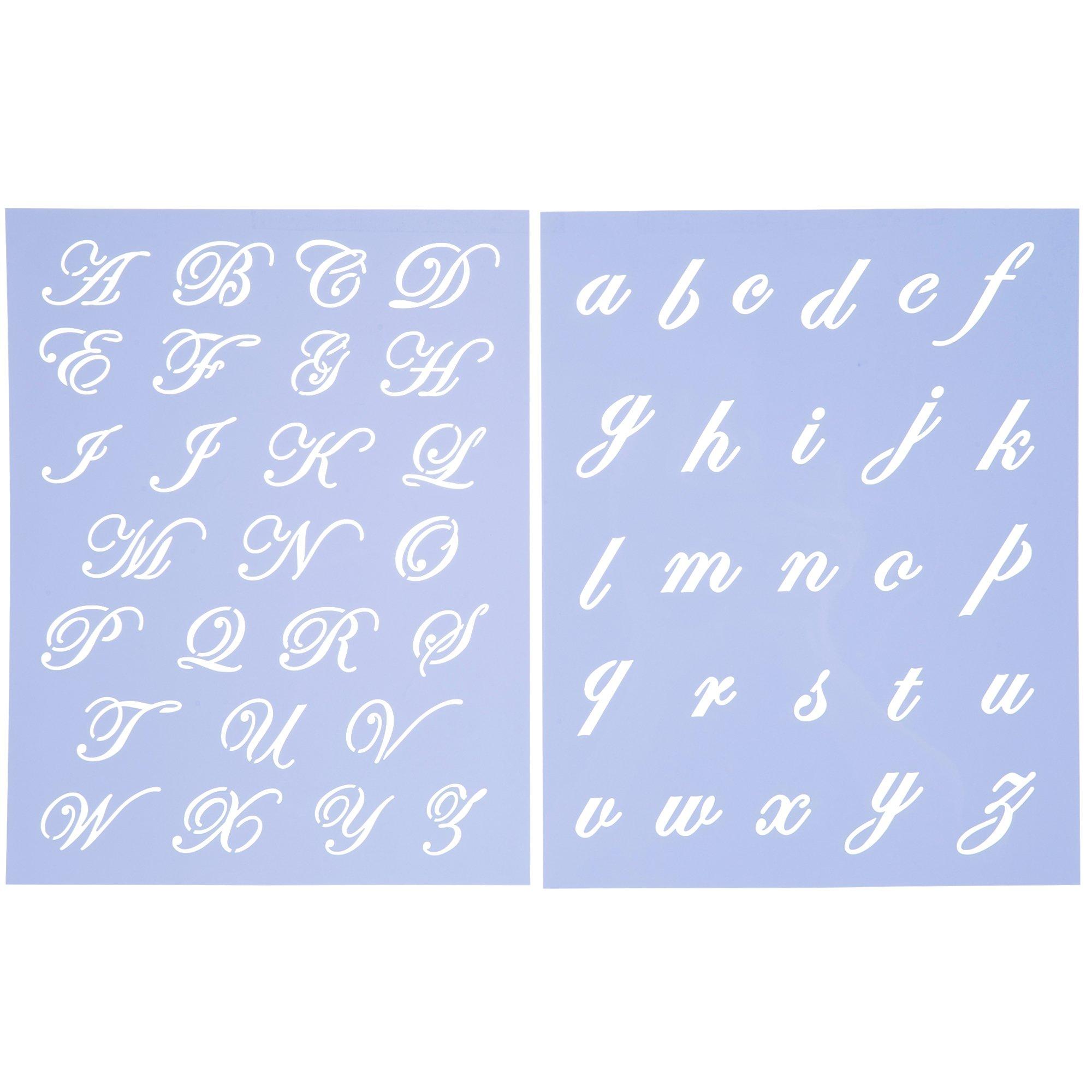 Serif Uppercase Alphabet & Number Adhesive Stencils, Hobby Lobby, 2194793