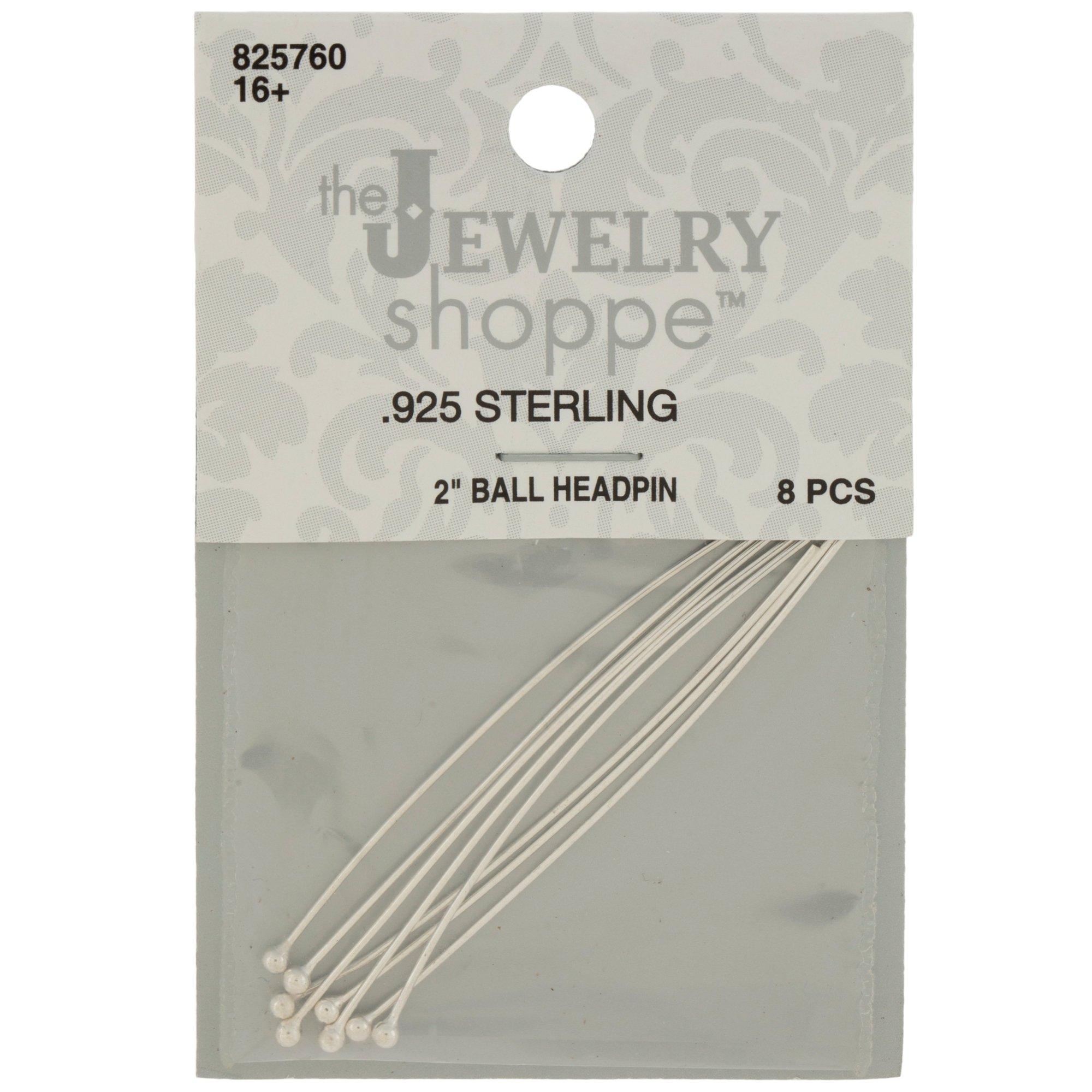 Sterling Silver Ball Headpins 2" Hobby Lobby 825760