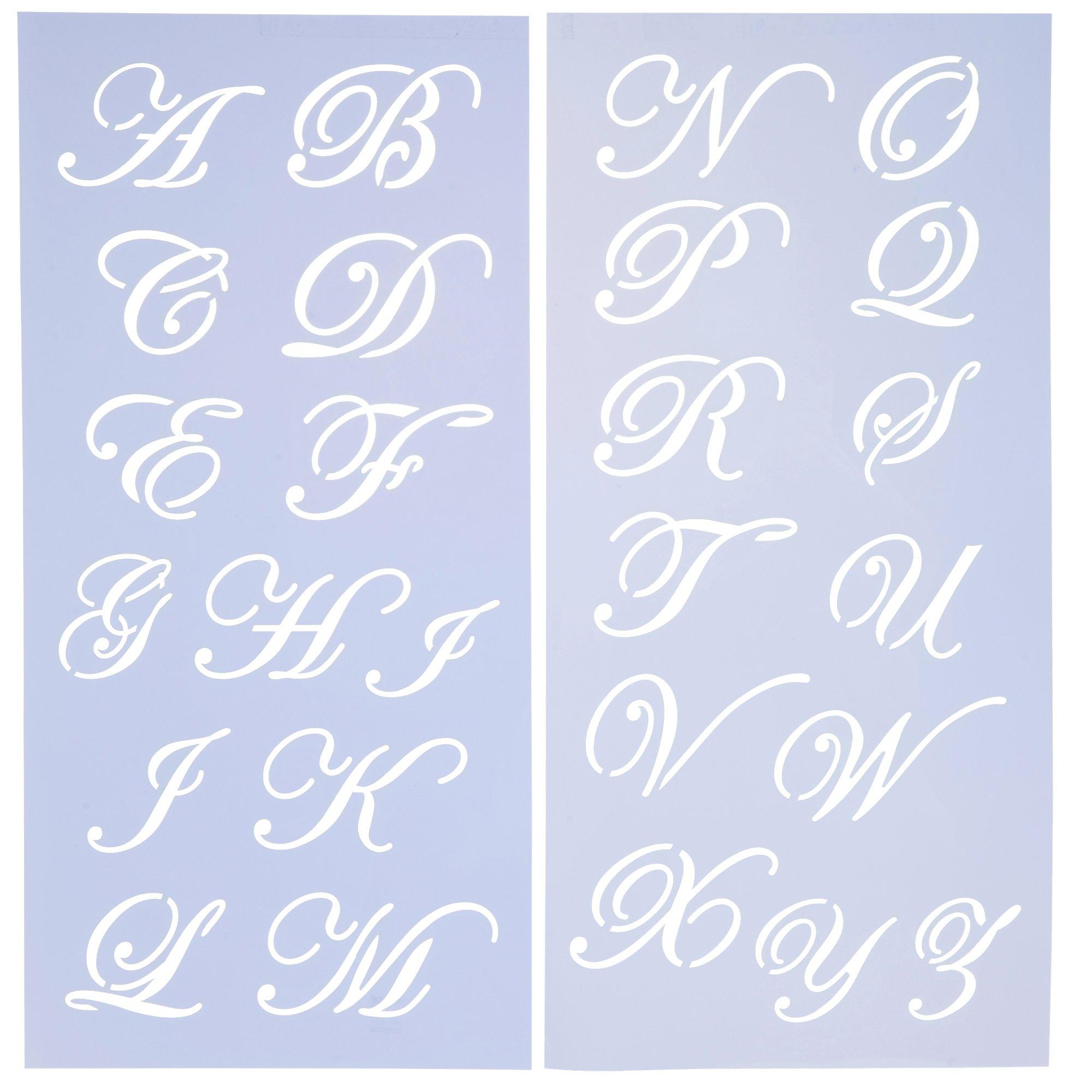 Mayfair Uppercase Alphabet Stencils, Hobby Lobby