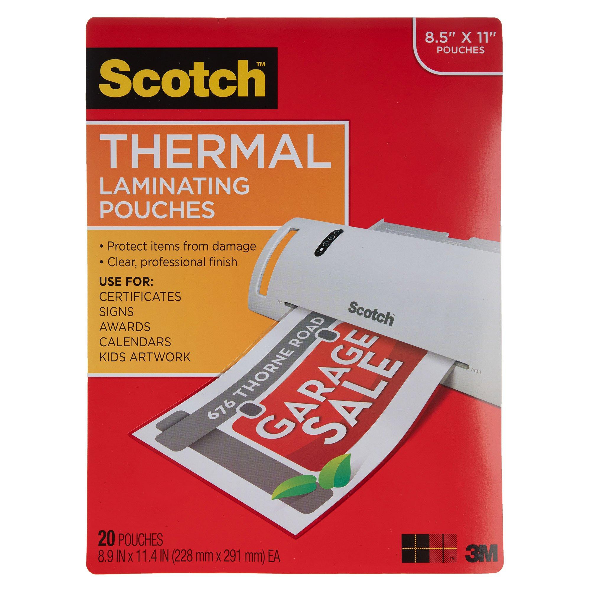 Scotch Thermal Laminating Pouches - 8 1/2 x 11, Hobby Lobby