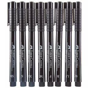 Micron Pen Fine Line Set - Black (6 Pens) – The Queen's Ink