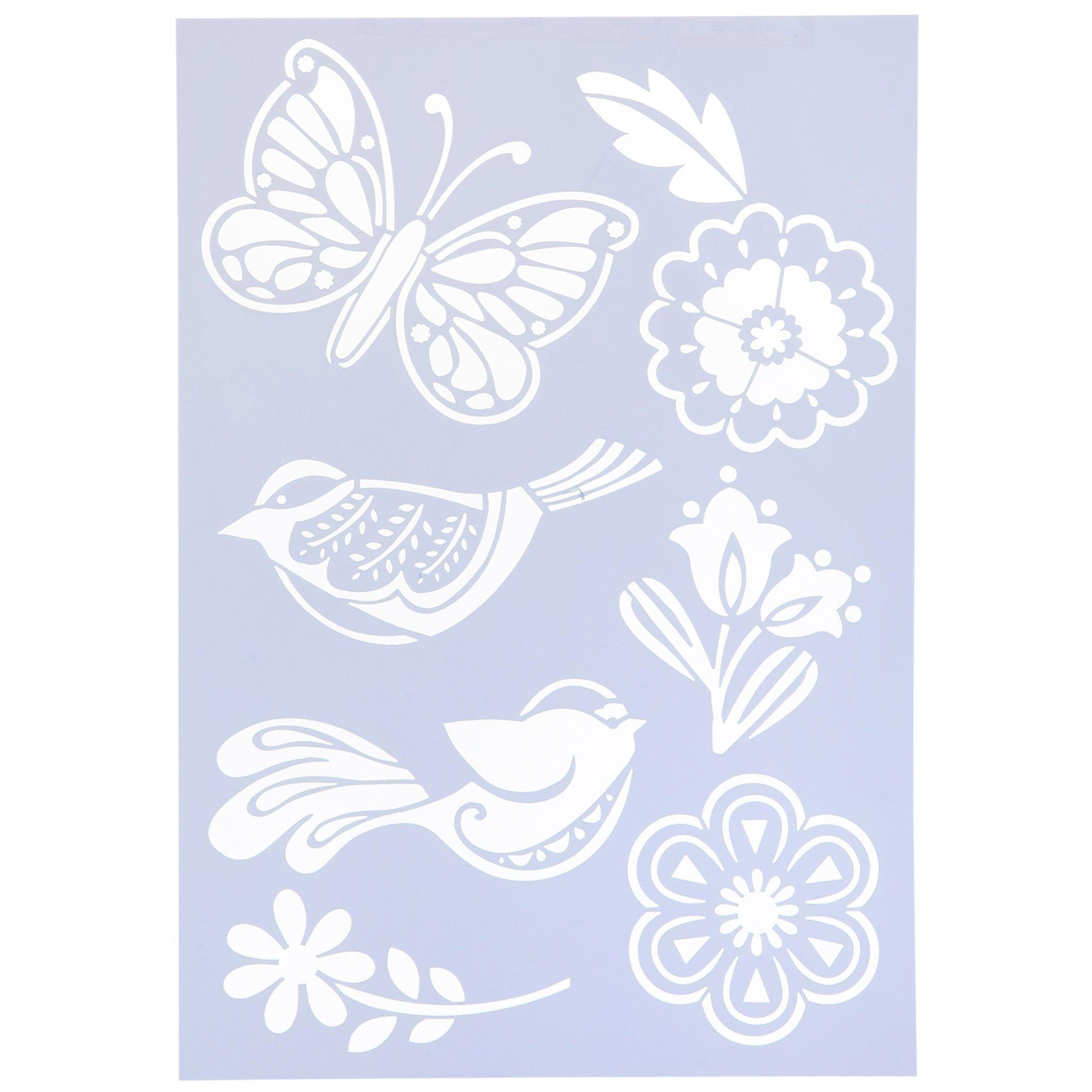 Floral Stencil, Hobby Lobby, 836726