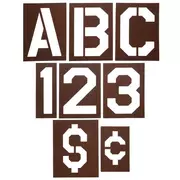Laminated Oilboard Letter & Number Stencils
