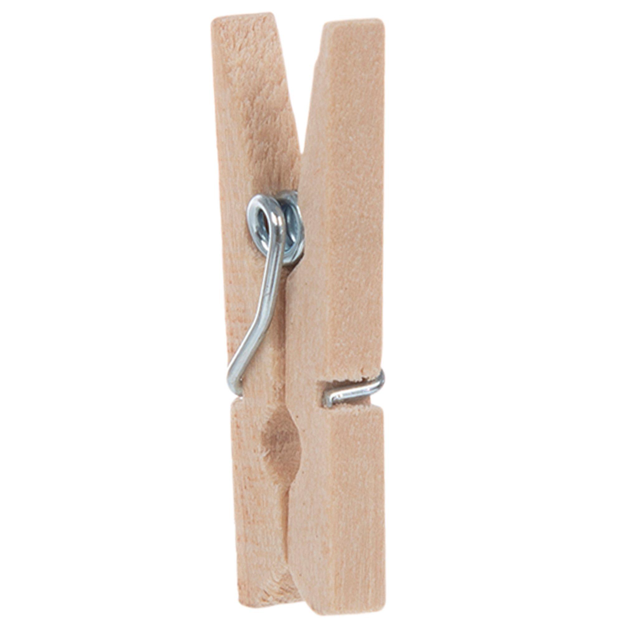 Mini Spring Clothespins, Natural, 1, 50 Pieces - PACAC365701