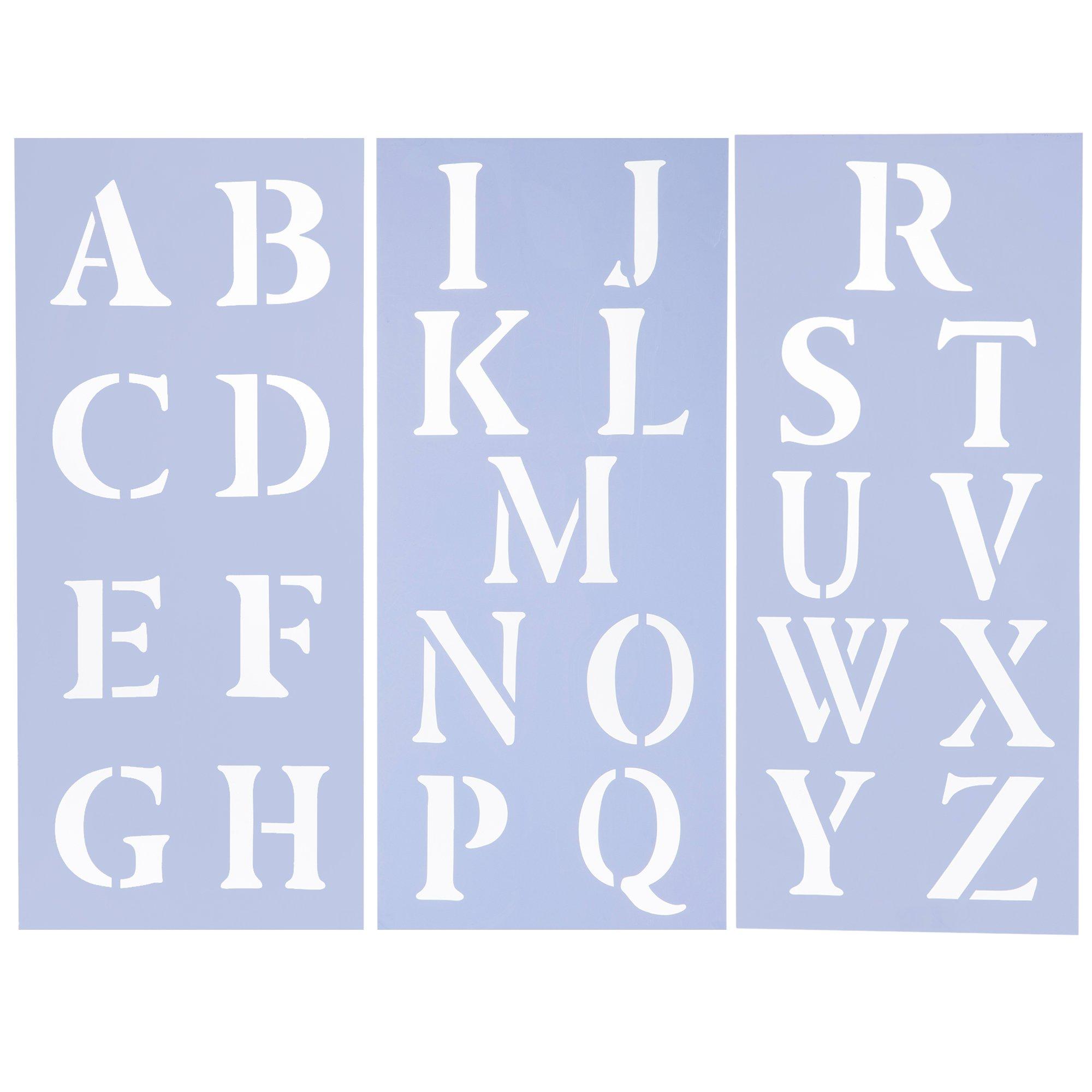 Uppercase Roman Alphabet Stencils | Hobby Lobby | 844290