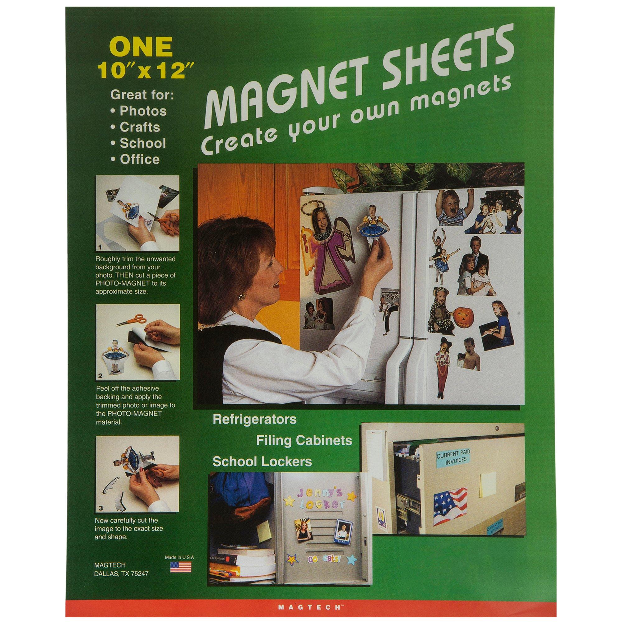 Magnetic Sheets A Pack of 5 with Adhesive Magnetic Photo Sheets