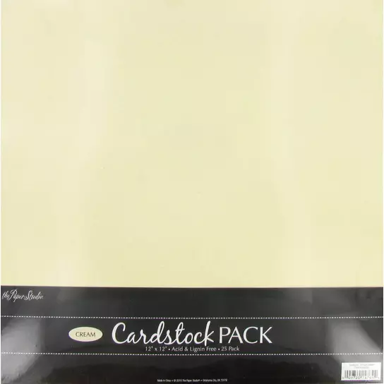Cream Cardstock Paper Pack