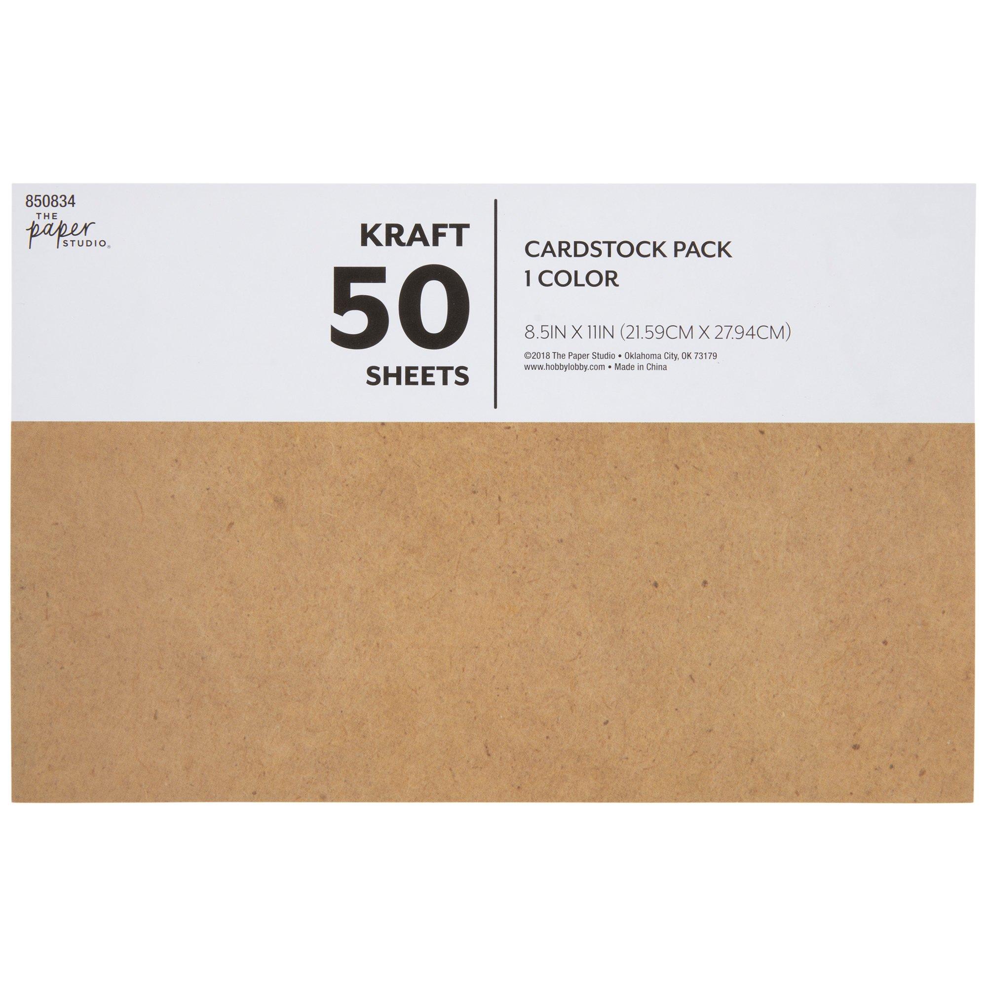 Kraft Cardstock Paper Pack, Hobby Lobby