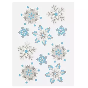 Coopay 600 Pieces Glitter Foam Snowflake Stickers Self-Adhesive Snowflake  Stickers Decals for Christmas Decoration, DIY Craft