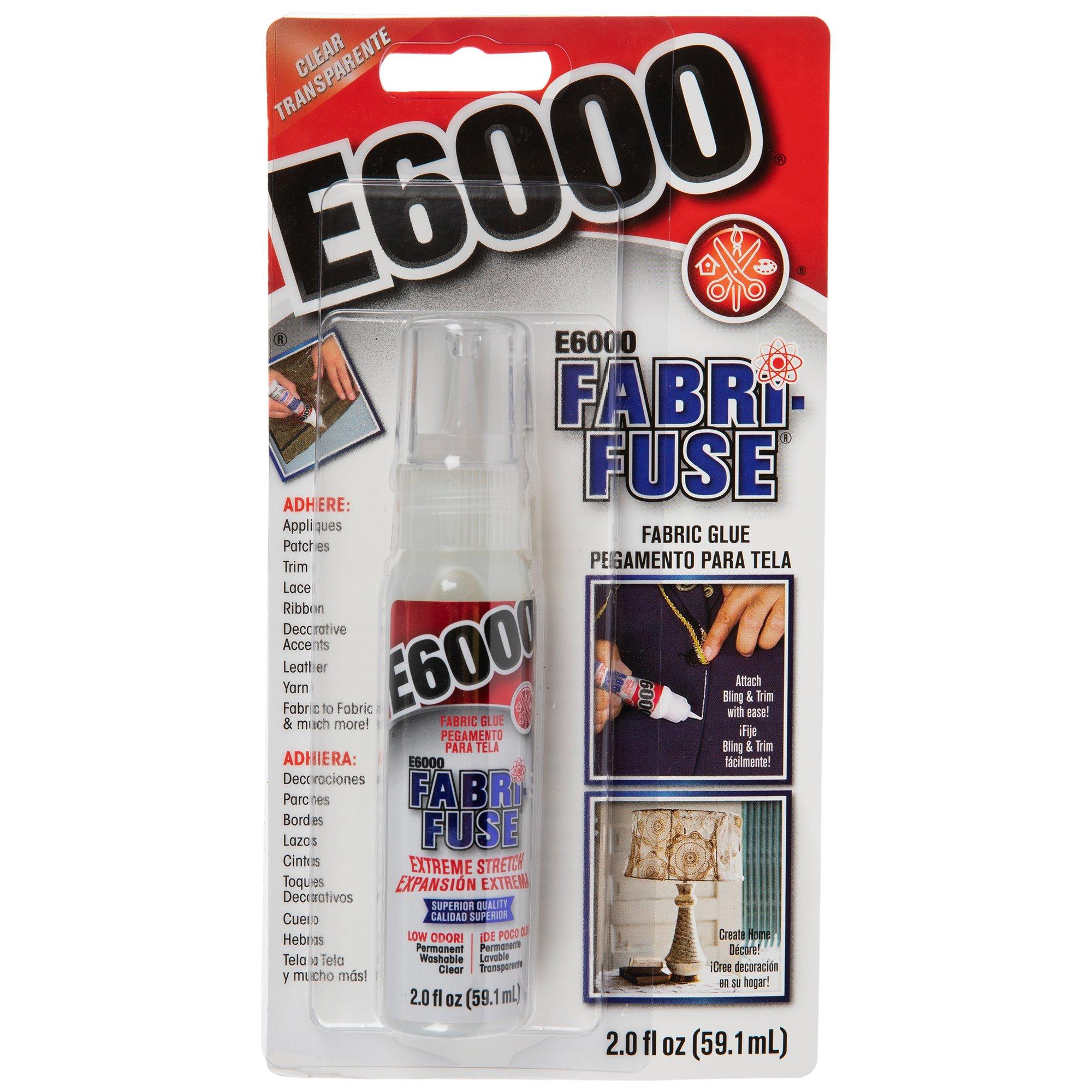 Buy E6000 FABRI-FUSE 565004 Glue, Clear/Cloudy White, 4 fl-oz Bottle Clear/Cloudy  White