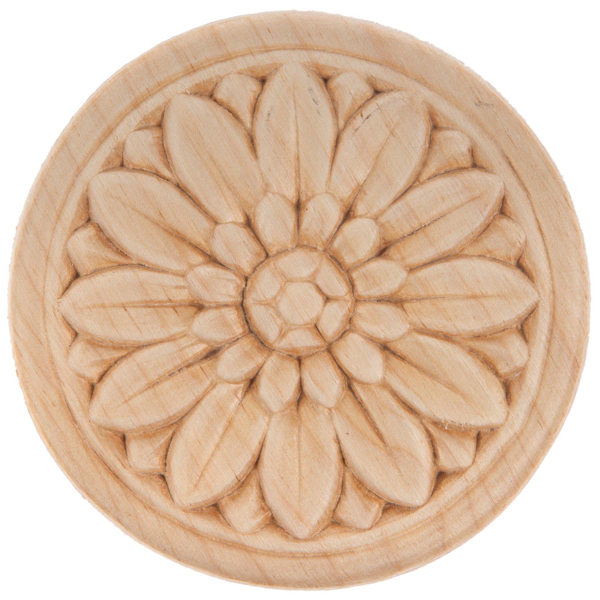 Rosette Wood Applique Hobby Lobby 859314