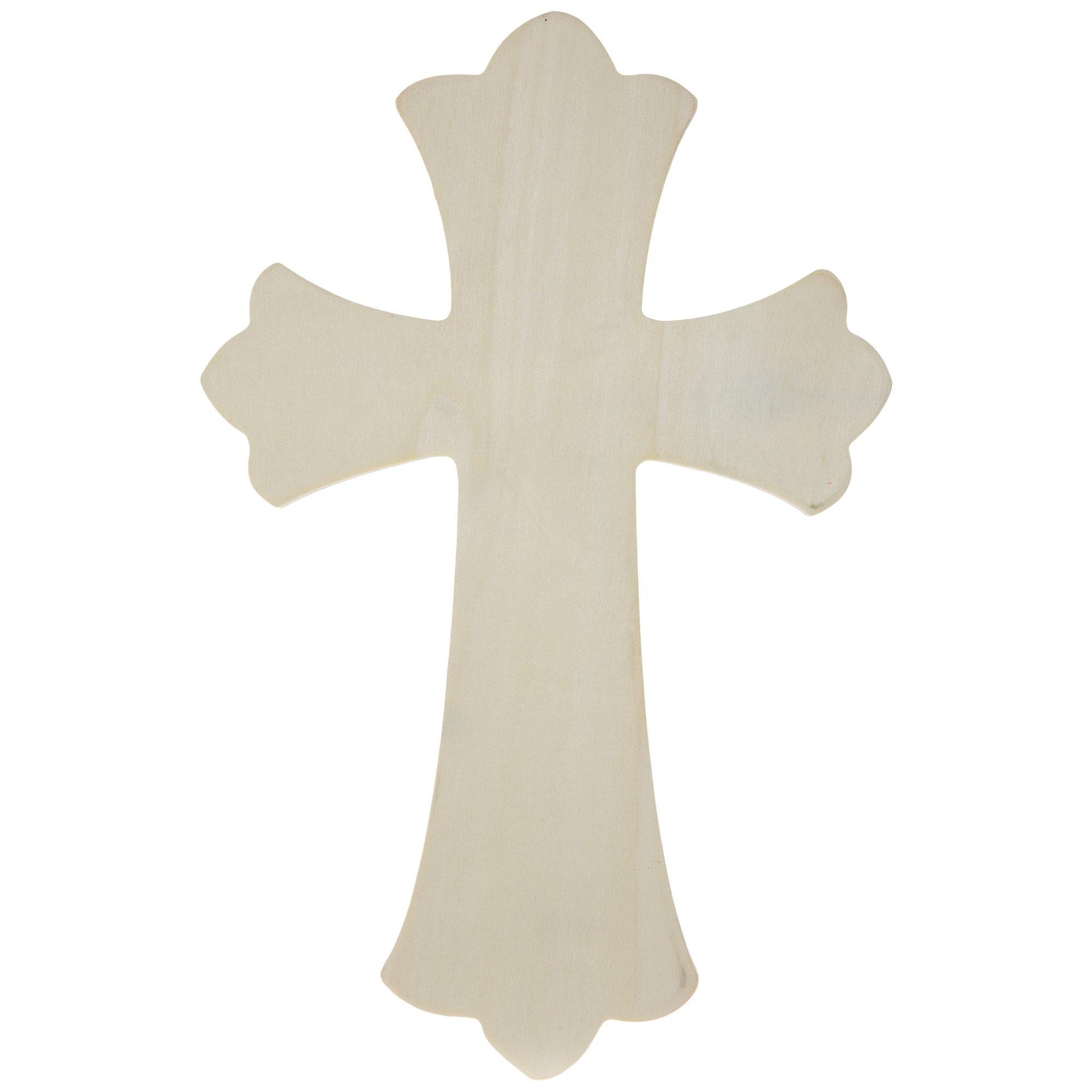 Scalloped Wood Wall Cross Hobby Lobby 861609