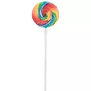 Tutti Fruity Rainbow Lollipops