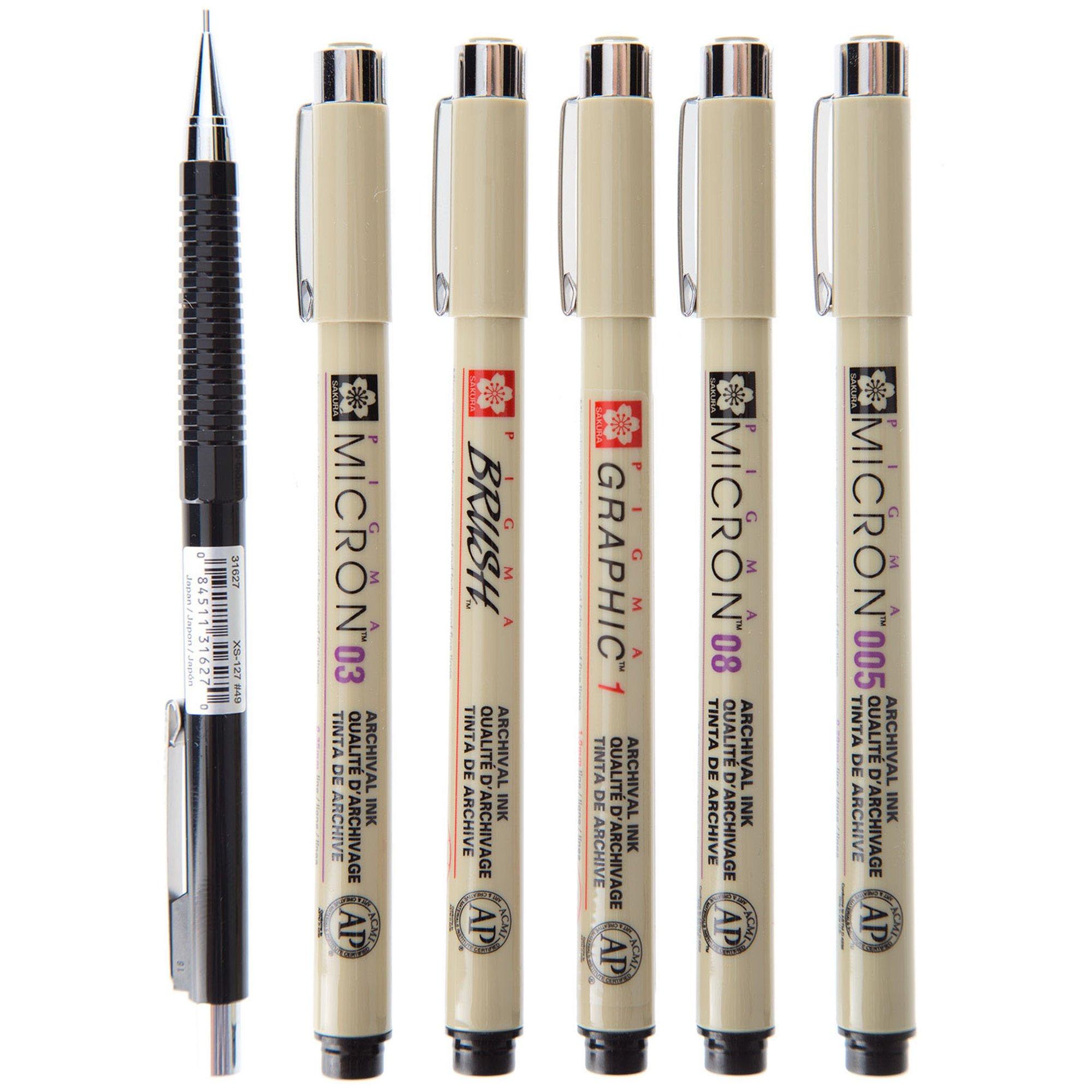 Black Micron Archival Ink Pens - 3 Piece Set