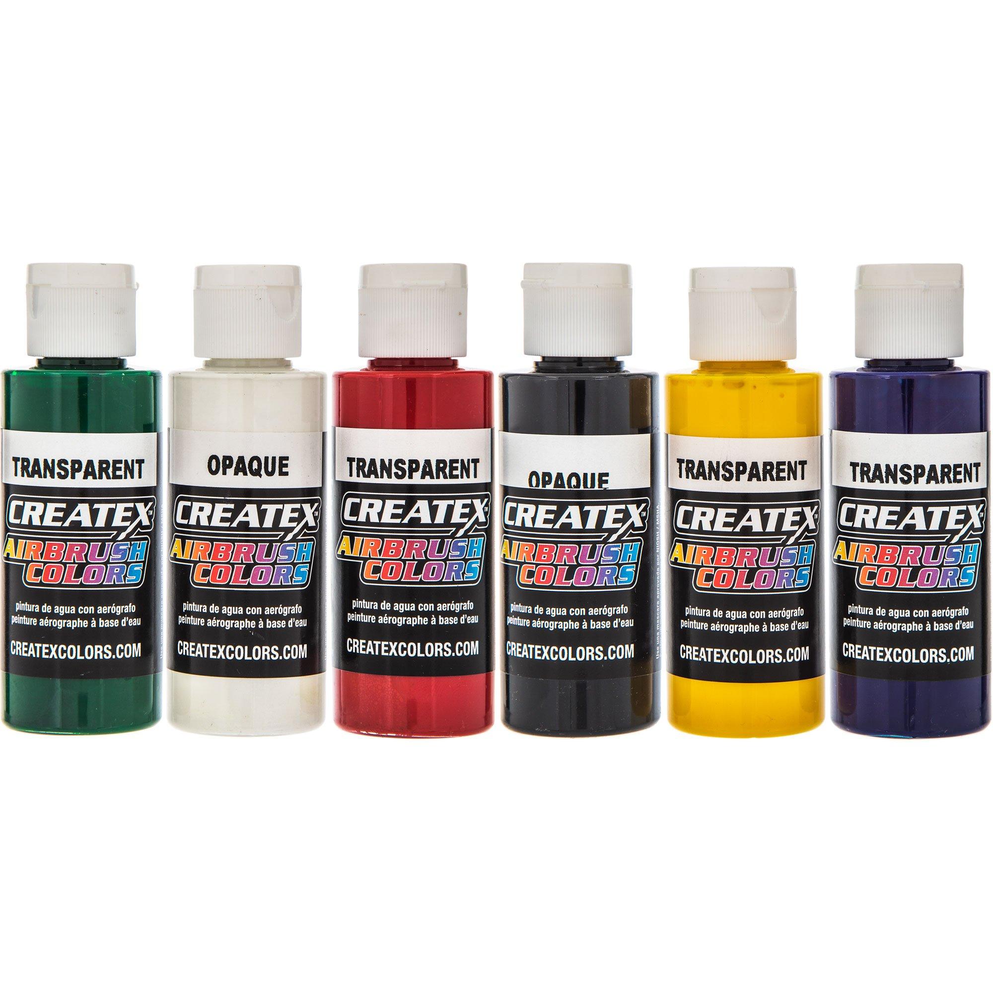 Createx Super 16 Colors 2oz Starter Airbrush Paint Kit - Hobby, Craft, Art  