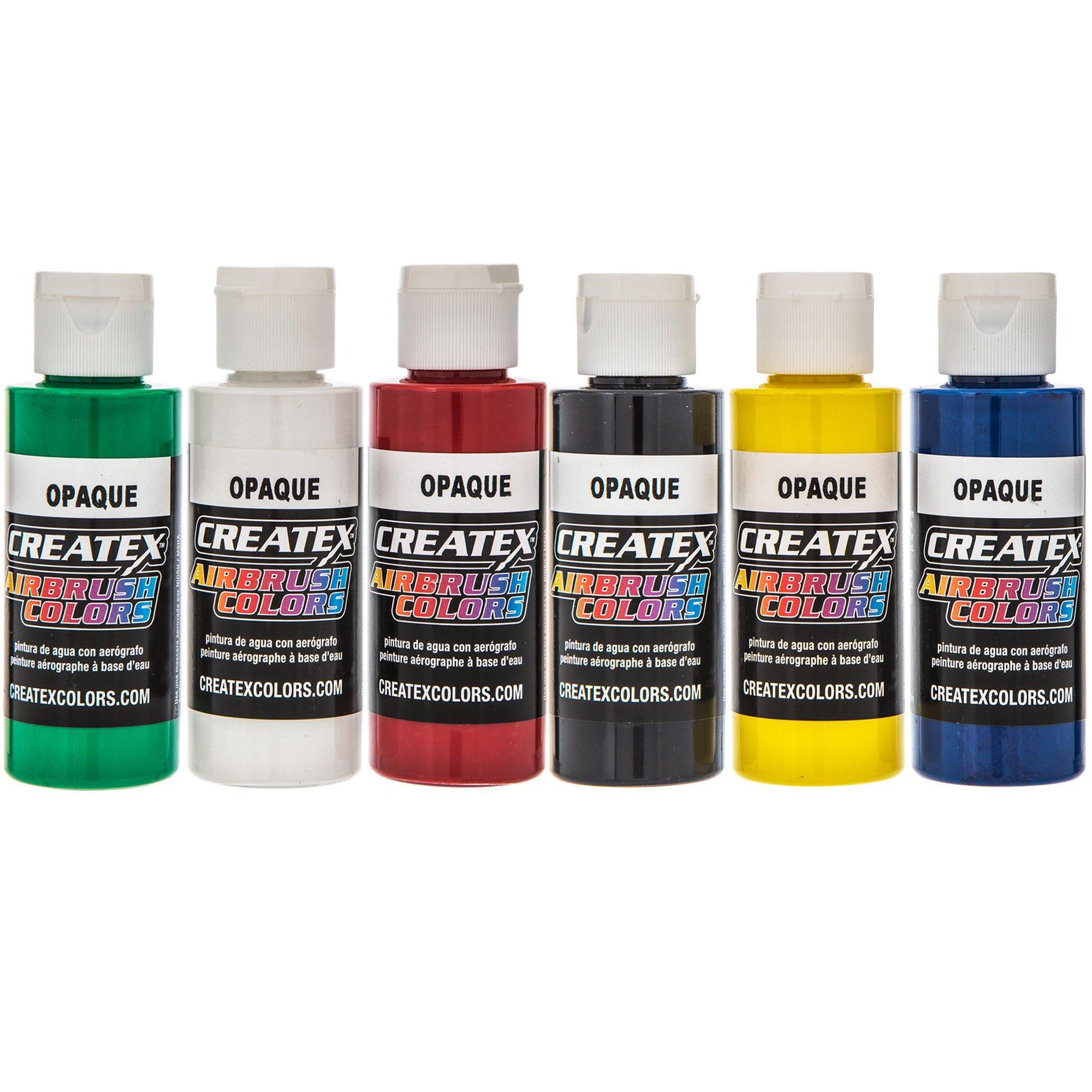 24 Color Acrylic Airbrush Paint Set - Opaque Colors - Reducer, Cleaner - 1  oz. Bottles, 24 Opaque Acrylic Set - Harris Teeter