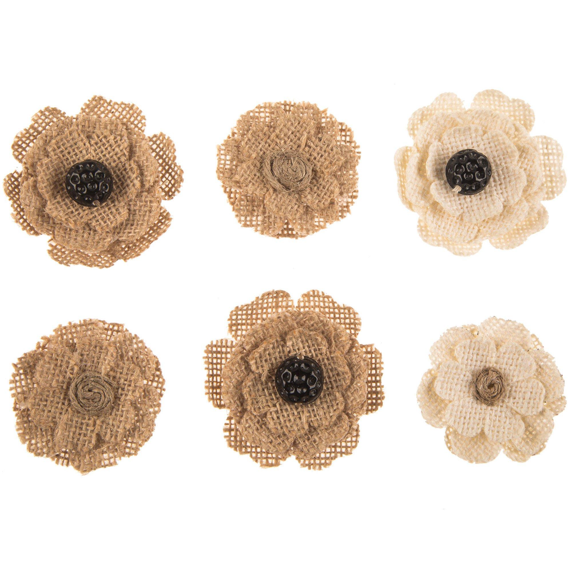 Wrapables Brown Burlap Flower Embellishment Burlap Roses (20pcs) - Yahoo  Shopping