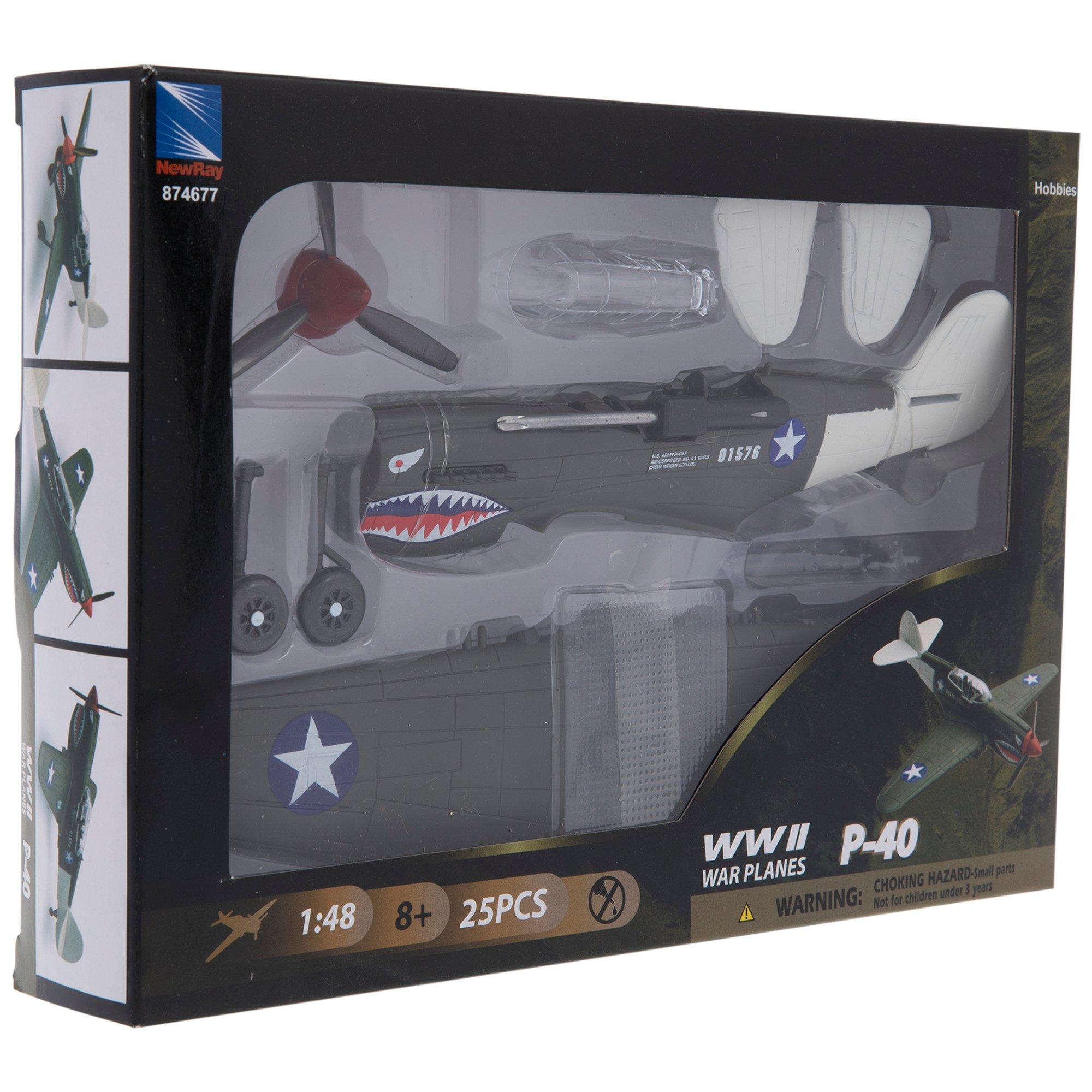 WWII P 40 War Plane Model Kit Hobby Lobby 874677