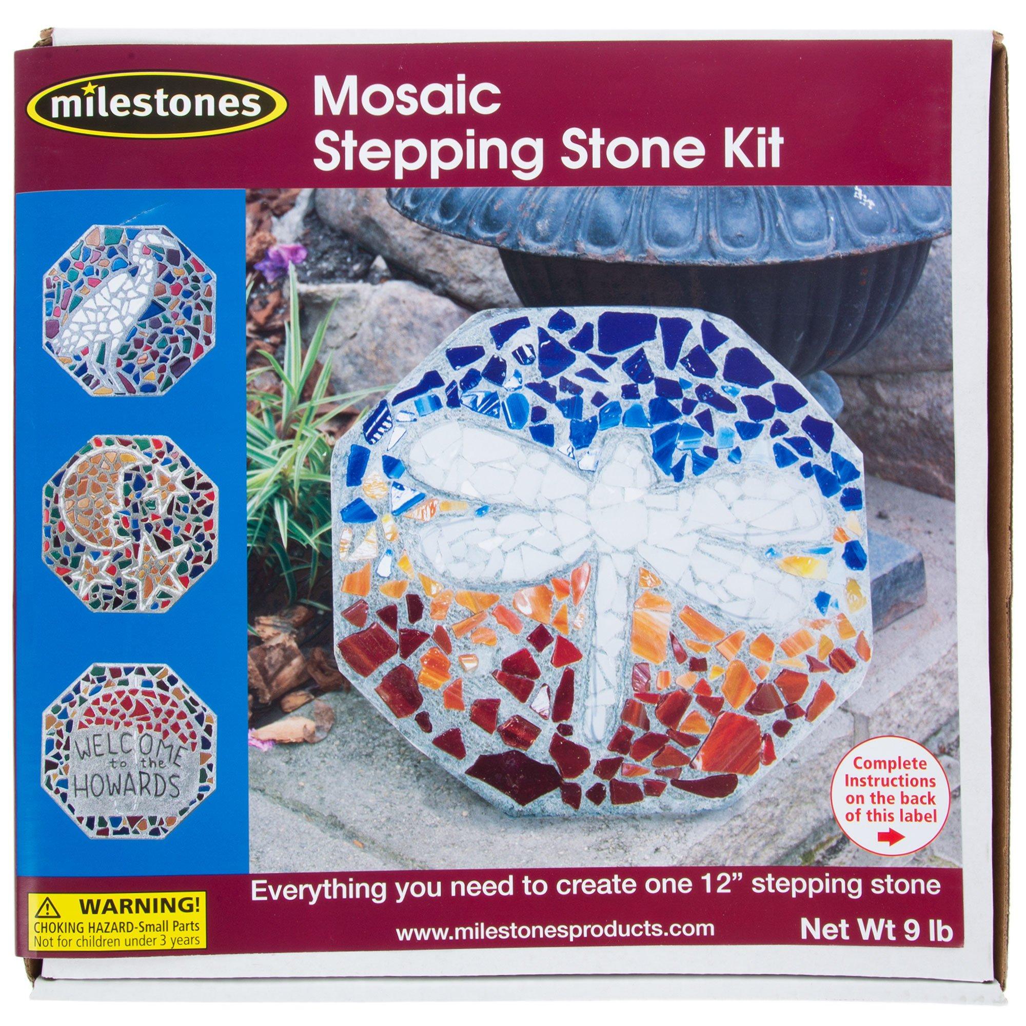 Mosaic Craft Kit: Stepping Stone, DIY Craft Kit, Gifts