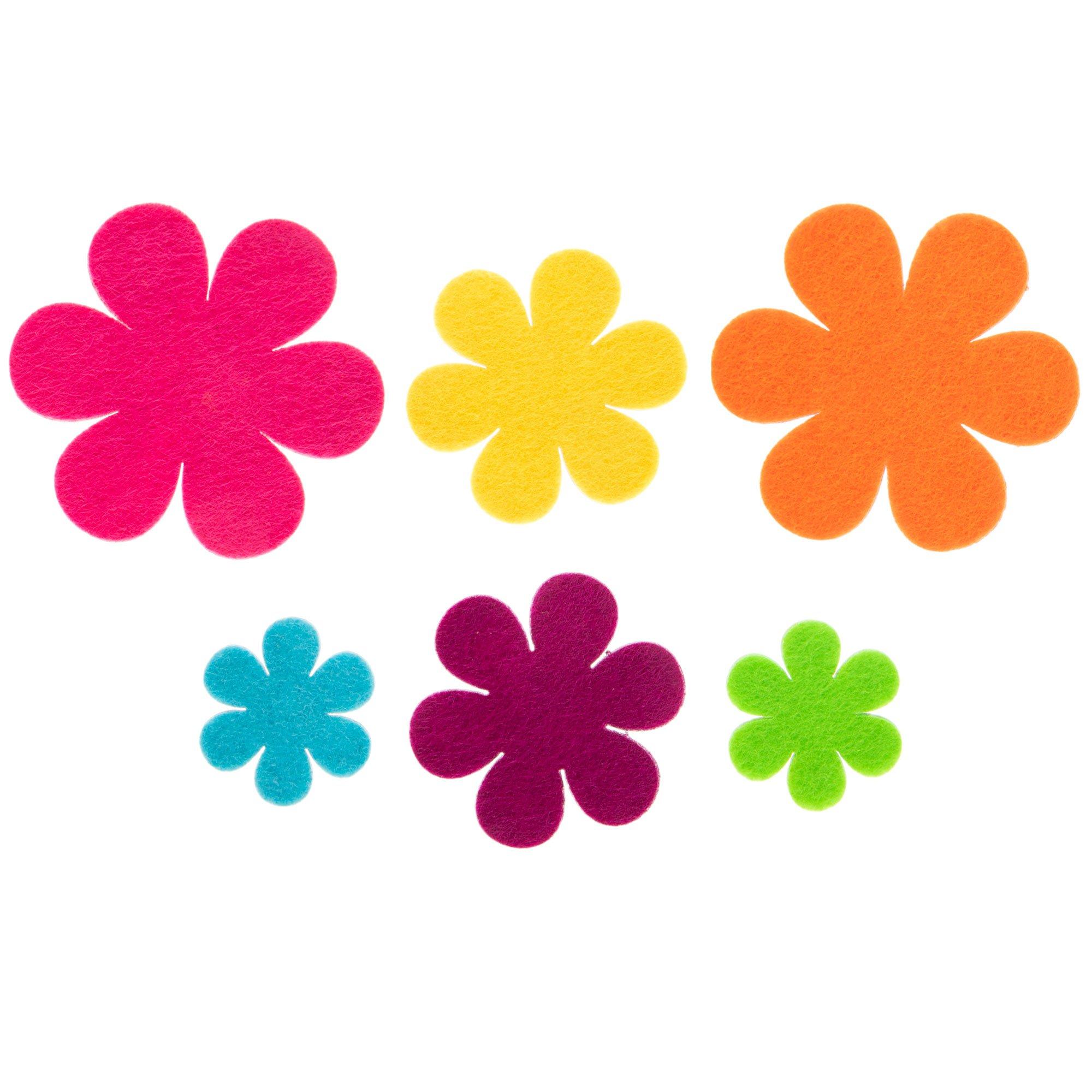 Bright Felt Flower Stickers Hobby Lobby 880575
