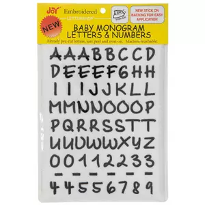 Glitter Letter Iron-On Applique Alphabet, Hobby Lobby