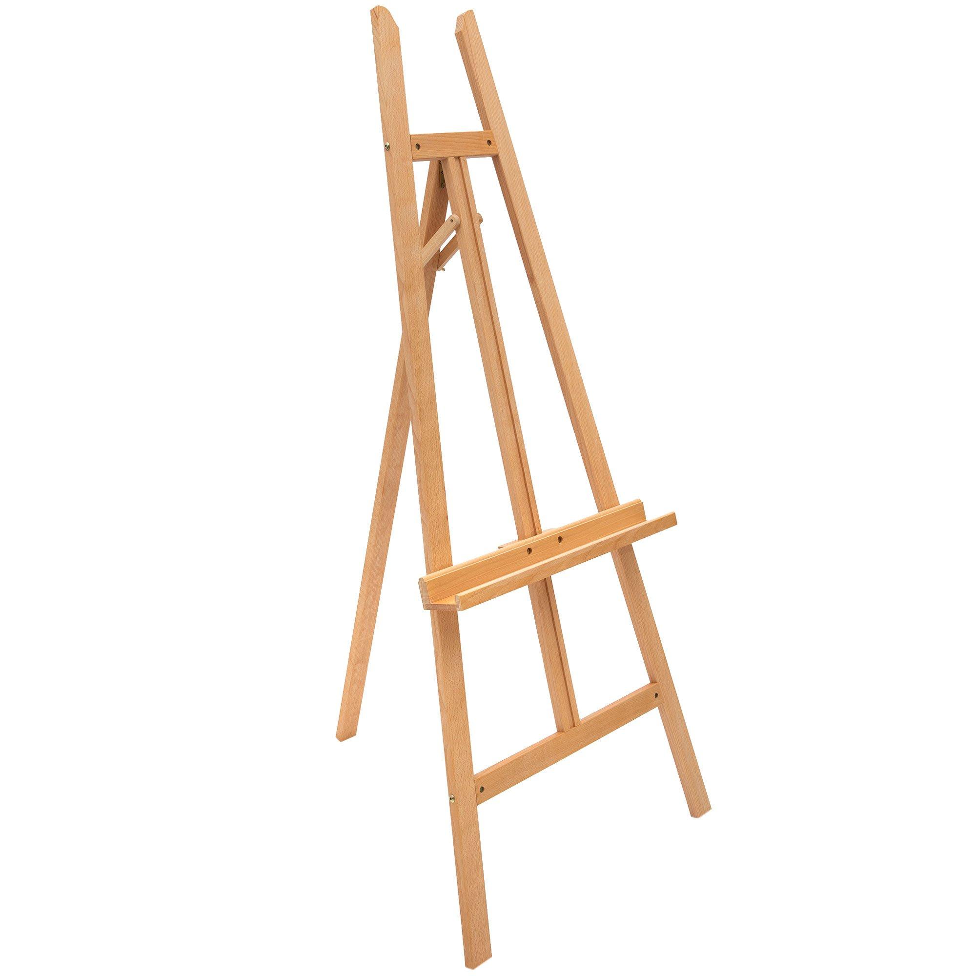 Pine Wood Painting Easel Stand w/ Adjustable Height and Storage for Brush  Black, 1 Unit - Kroger