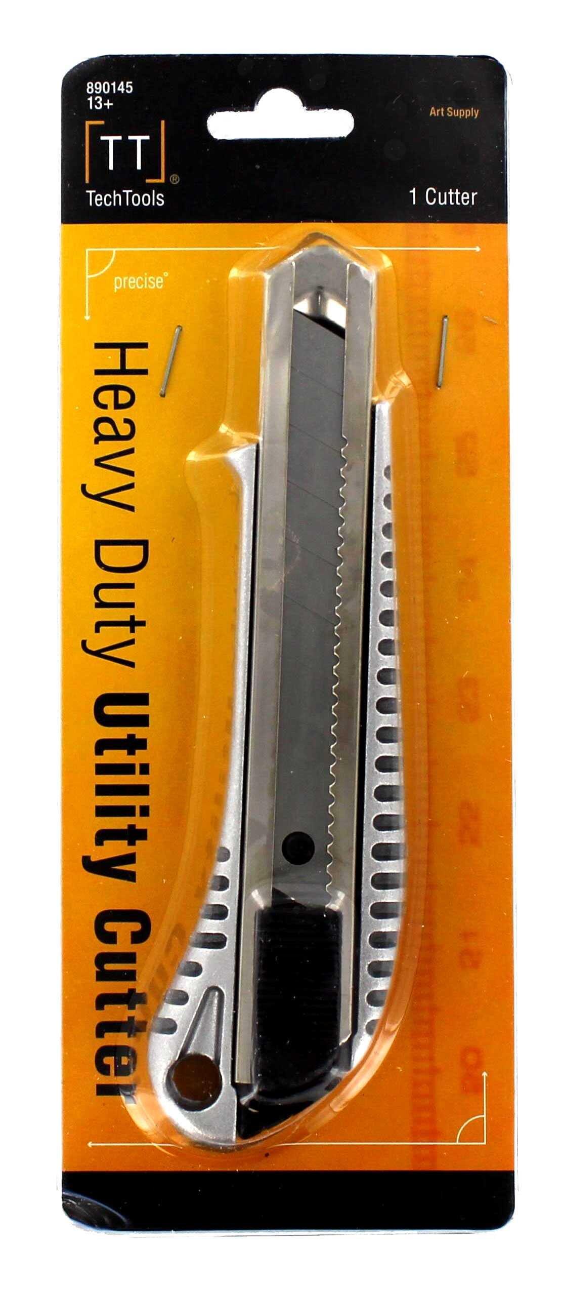 Wideskall Heavy Duty Box Cutter Retractable Blade Metal Utility Knife (Pack  of 1), 1 - Kroger