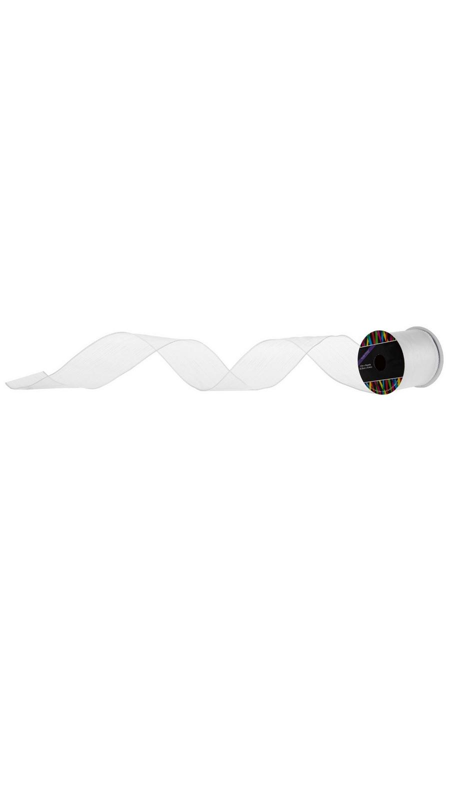 Lined Sheer Wired Edge Ribbon - 2 1/2