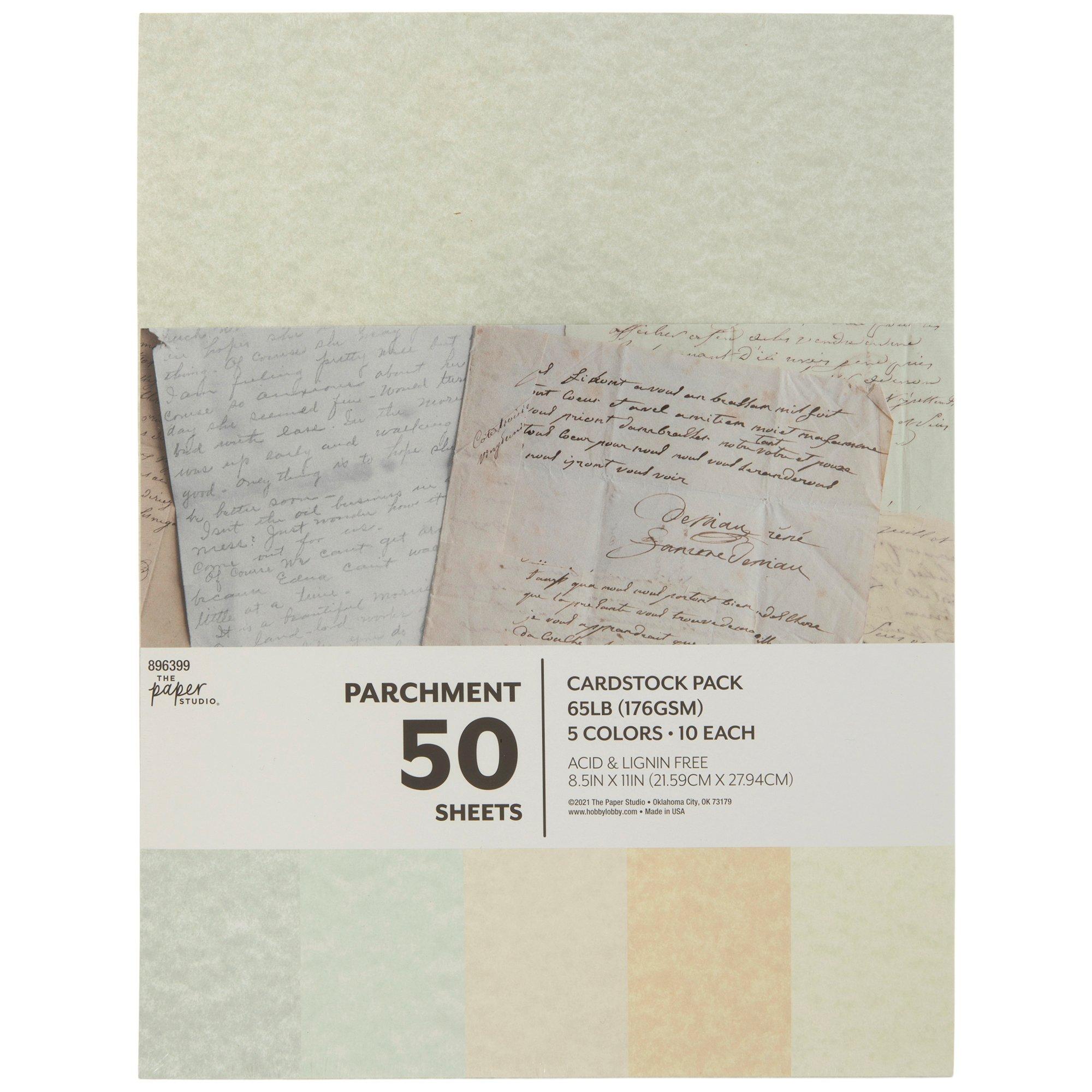 Parchment Cardstock Paper Pack - 8 1/2 x 11, Hobby Lobby
