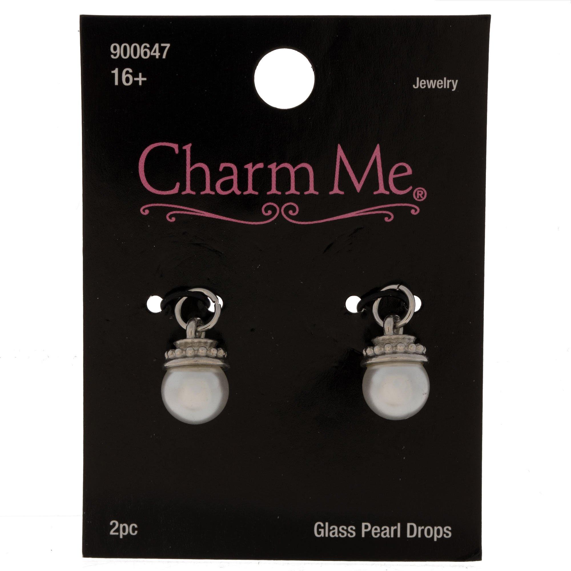 Glass Pearl Drop Charms Hobby Lobby 900647
