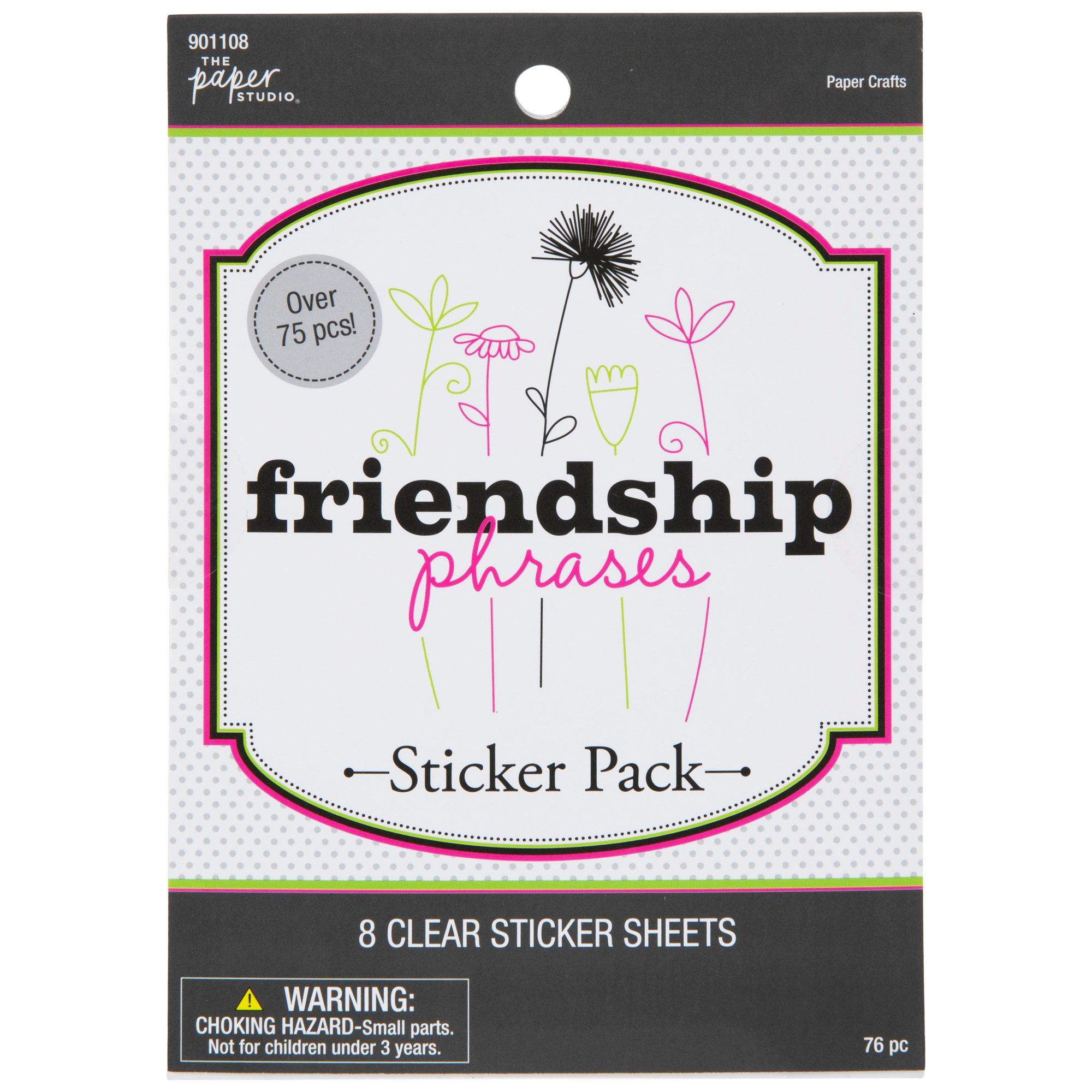 Friendship Phrases Stickers, Hobby Lobby