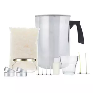 DIY Candle Making Kit With Wax Melter Electronic Hot Plate, Candle Making  Supplies: 5lbs Bulk Organic Soy Candle Wax Flakes 